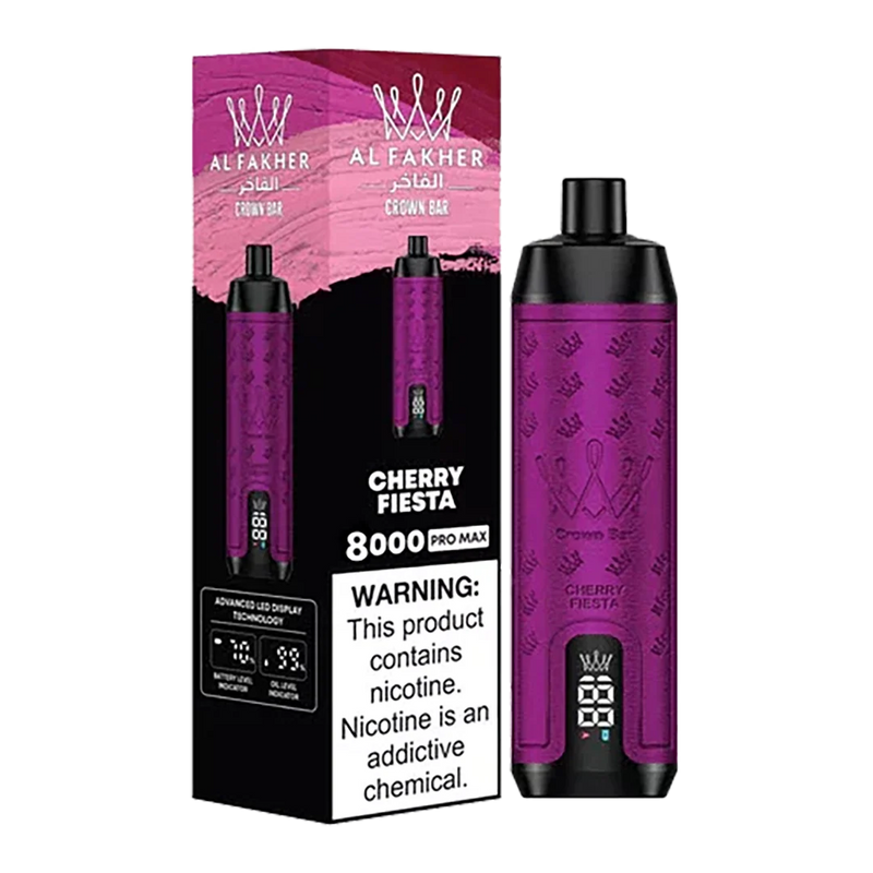 AL Fakher Crown Bar 15000 puffs Pro Max - Cherry Fiesta - 5mg