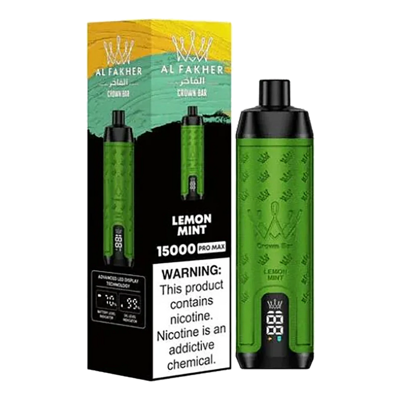 AL Fakher Crown Bar 15000 puffs Pro Max - Lemon Mint - 5mg