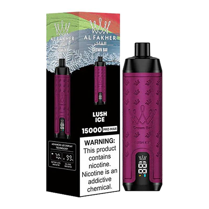 AL Fakher Crown Bar 15000 puffs Pro Max - Lush Ice - 5mg