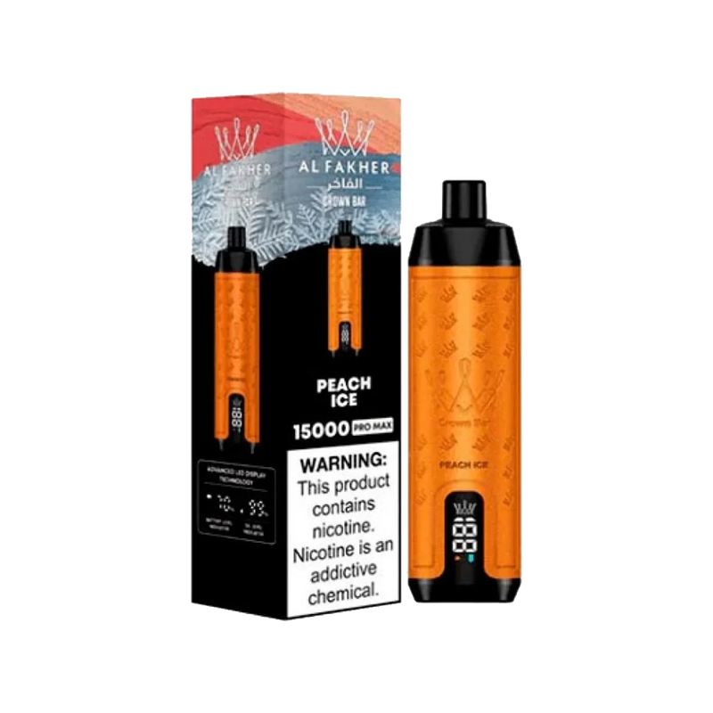 AL Fakher Crown Bar 15000 puffs Pro Max - Peach Ice - 5mg