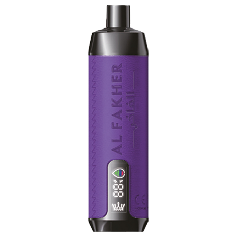 AL Fakher Crown Bar 8000 puffs - Grape mint - 5mg