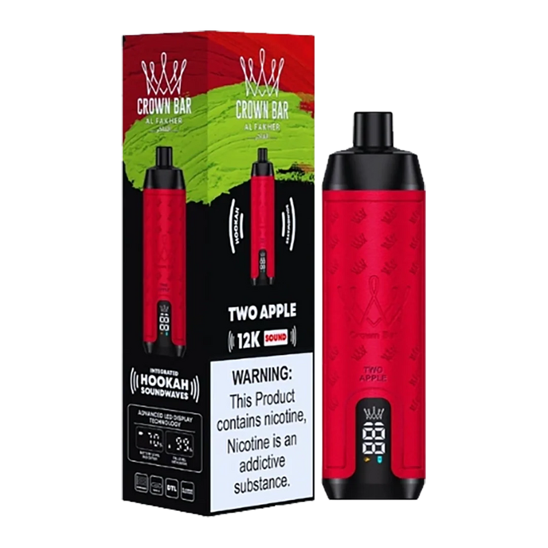 AL Fakher Crown Bar Sound 12000 puffs - Double Apple - 5mg