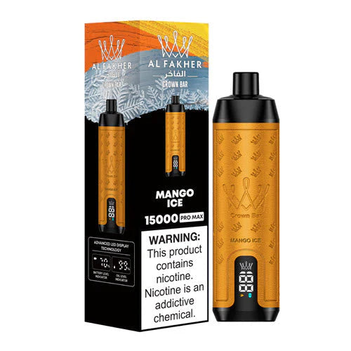 AL Fakher Crown Bar 15000 puffs - Mango Ice - 5mg