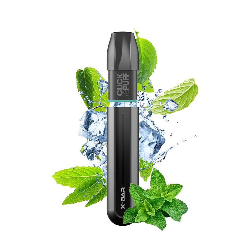 X-BAR Click & Puff kit de démarrage - MENTHE EXTREM