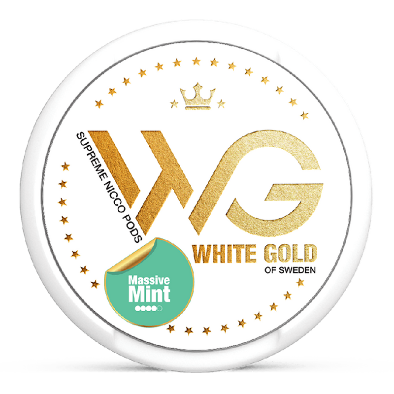 WHITE GOLD Snus - Strong Massive Mint - 12.5 mg/pouch