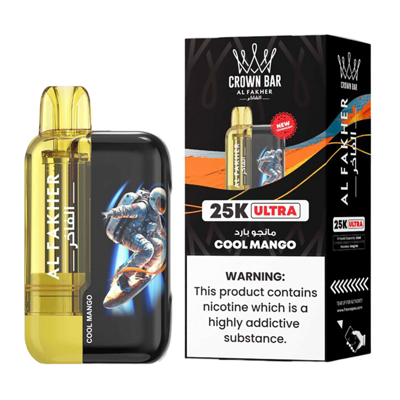 AL Fakher Crown Bar 25K puffs Ultra - Cool Mango - 5mg