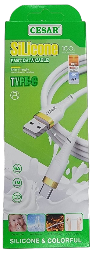 Cable de charge en silicone USB-C Cesar