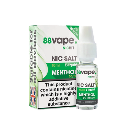 88Vape Nic Salt Menthol 10ml / 20mg