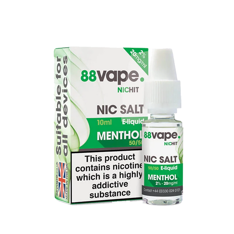 88Vape Nic Salt Menthol 10ml / 20mg