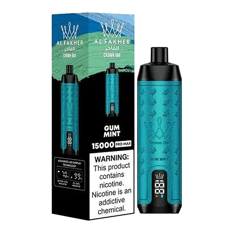 AL Fakher Crown Bar 15000 puffs Pro - Gum Mint - 5mg