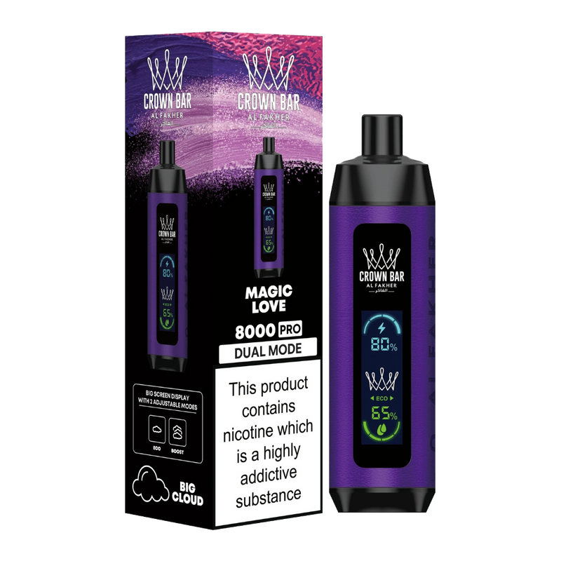 AL Fakher Crown Bar 15000 puffs Pro - Magic Love - 5mg