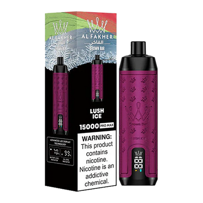 AL Fakher Crown Bar 15000 puffs Pro Max - Lush Ice - 5mg