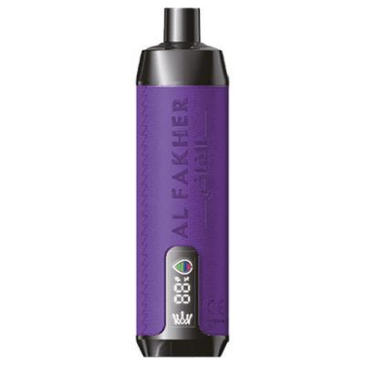 AL Fakher Crown Bar 8000 puffs - Grape mint - 5mg