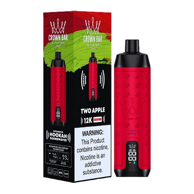 AL Fakher Crown Bar Sound 12000 puffs - Double Apple - 5mg