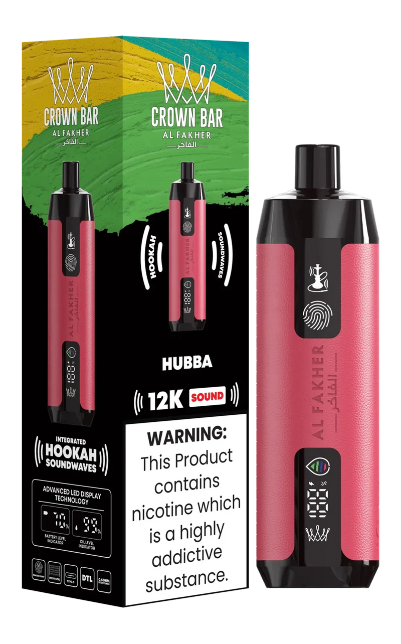AL Fakher Crown Bar Sound 12000 puffs - Huba - 5mg