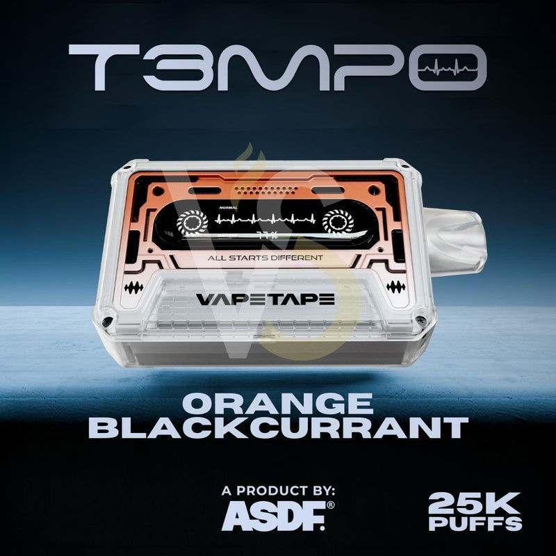 ASDF Tempo - Orange Blackcurrant - 25k Puffs 5%