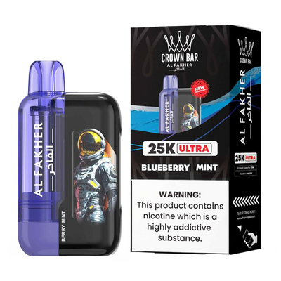 AL Fakher Crown Bar 25K puffs Ultra - Blueberry Mint - 5mg