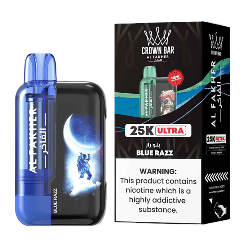 AL Fakher Crown Bar 25K puffs Ultra - Blueberry Raspberry - 5mg