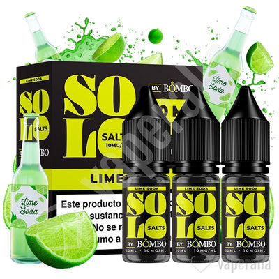 Bombo Solo SALT 10ml - Lime Soda - 10mg pack de 3 Pieces