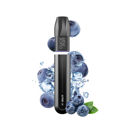 X-BAR Click & Puff kit de démarrage - Myrtille Glacée