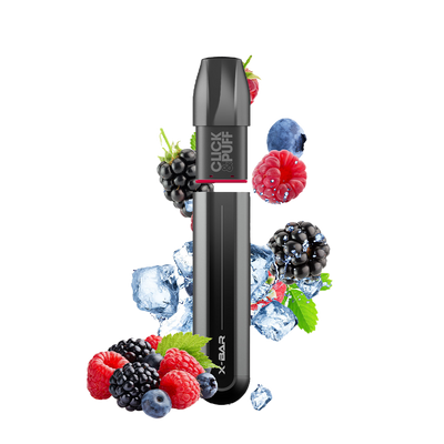 X-BAR Click & Puff kit de démarrage - Fruits Rouges