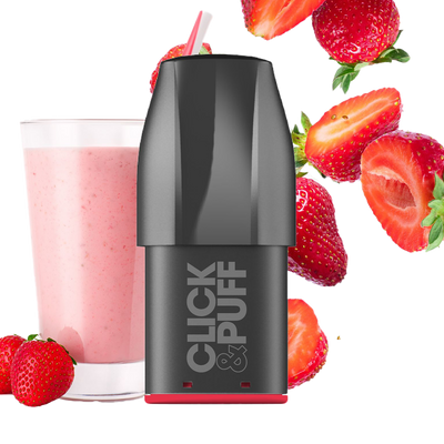 X-Bar Click & Puff Pod - Strawberry Milkshake
