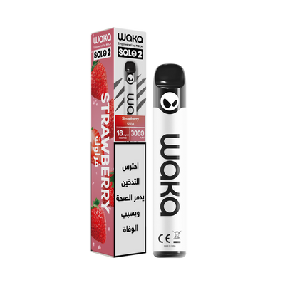 WAKA solo 2 3000 puffs - Strawberry 2%
