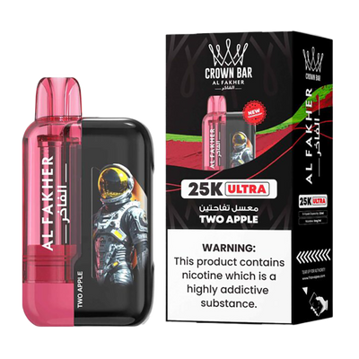 AL Fakher Crown Bar 25K puffs Ultra - Two Apples - 5mg